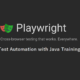Microsoft Playwright Test Automation with Java Training